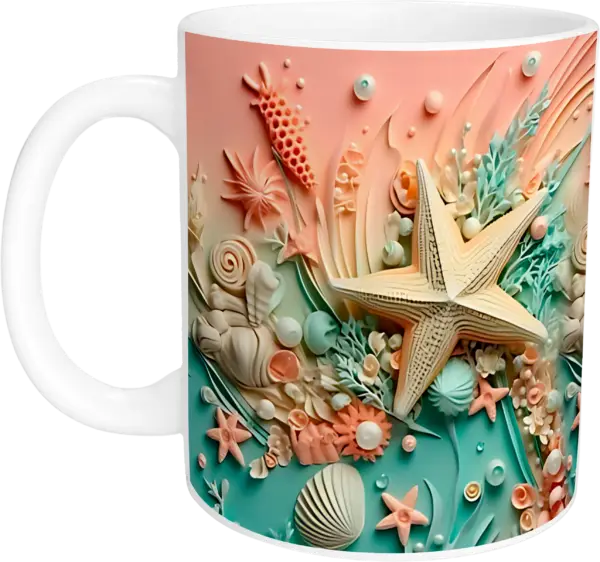 Caneca 3d mar