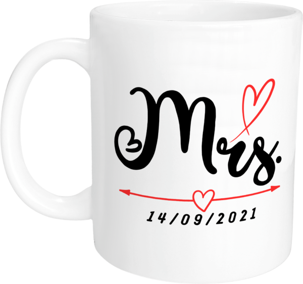 Caneca Amor Mrs. Com Data