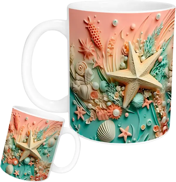 Caneca 3d mar