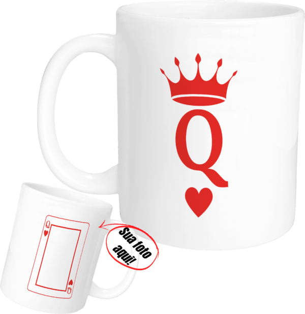 Caneca Carta Queen com Foto