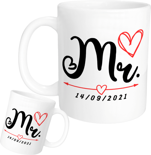 Caneca Amor Mr. Com Data