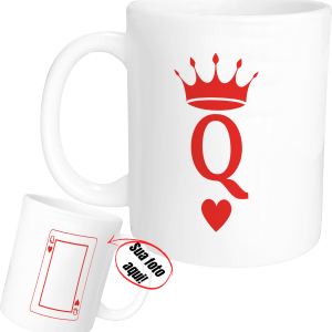 Caneca Carta Queen com Foto